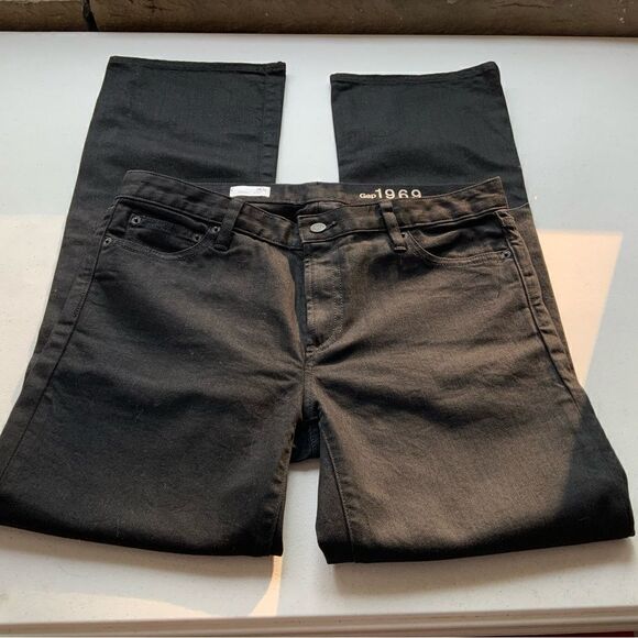GAP Denim - GAP 1969 Black Women’s Perfect Boot Jeans Size 30 Short